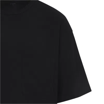 Lemaire Boxy Short Sleeves T-shirt Men In Black