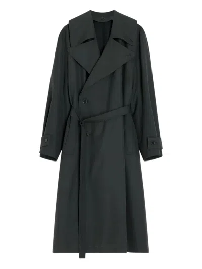 Lemaire Trench Coat Whith Detachable Lining In Black