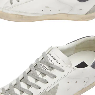 Golden Goose Men Super Star Leather Upper And Heel Suede Star And Spur In White