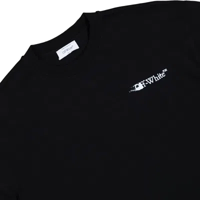 Off-white Ink Arrow 90 S Cotton Long Sleeve T-shirt In Black