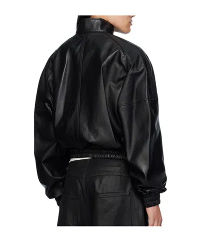 Lu'u Dan Blouson Leather Jacket In Black