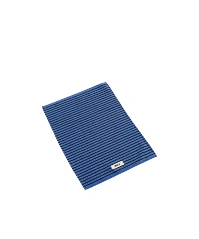 Tekla Sailor Stripe Bath Mats In Blue