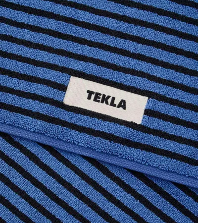 Tekla Sailor Stripe Bath Mats In Blue