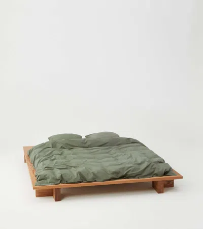 Tekla High-quality Percale Pillowcase In Green