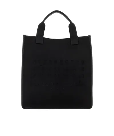 Maison Margiela Rectangular Shopping Bag Top Handles In Black