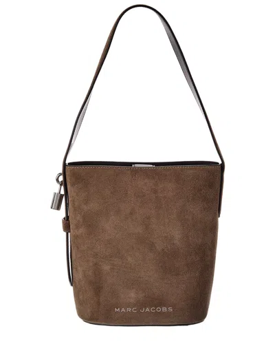 Marc Jacobs Suede Drifter Suede Bucket Bag In Gray