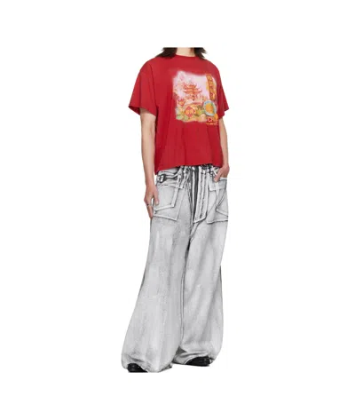 Lu'u Dan Slurp Noodles Box T-shirt In Red