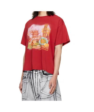 Lu'u Dan Slurp Noodles Box T-shirt In Red