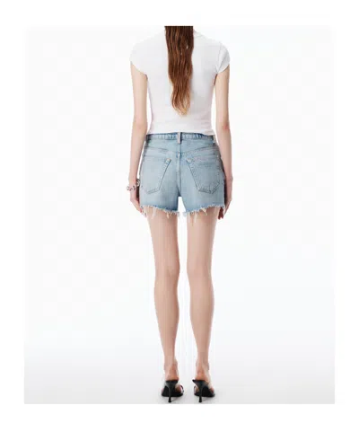 Alexander Wang Crystal Hotfix Logo Cotton Baby T-shirt Clothing In White