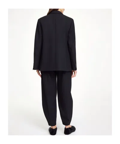 By Malene Birger Ramona Oversized Double-breasted Blazer In Black