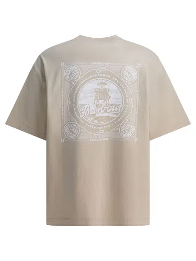 Barbour Kaptain Sunshine Graphic Print T-shirt In Neutral