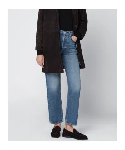 Citizen Of Humanity Citizens Of Humanity Medium Indigo Blue Chaya Jeans In Blue