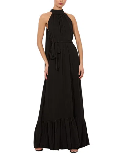 Alice And Olivia Jovie Gathered Dress In Black