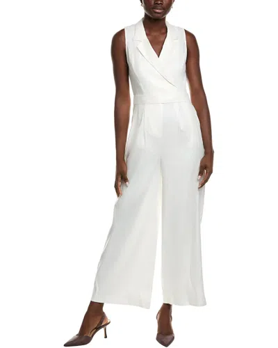 Reiss Emilia Tailored Linen-blend Jumpsuit In White