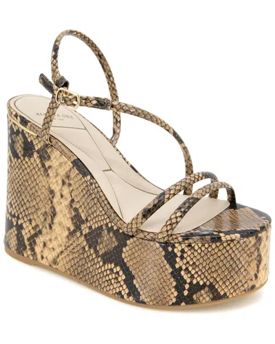 Kenneth Cole New York Women's Tatiana Platform Wedge Sandals In Animal Print