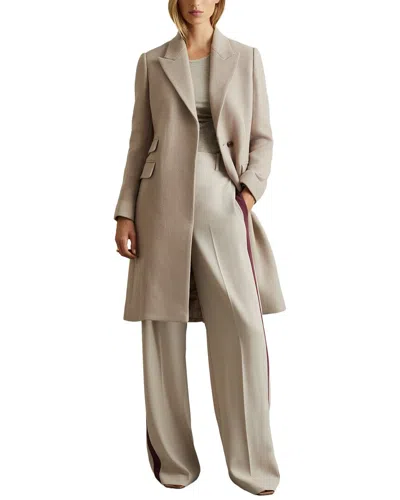 Reiss Louis Wool-blend Coat In Gray