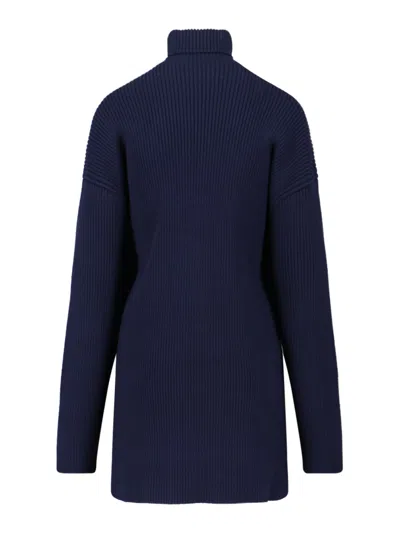 Balenciaga Women Pinches Mini Dress In Blue