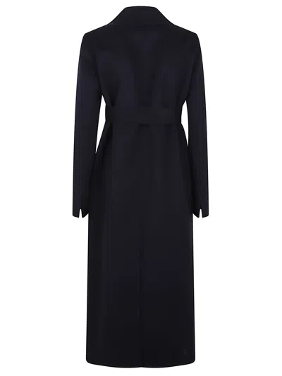 Stella Mccartney Double Face Wrap Coat In Black