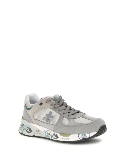 Premiata Low-profile Sneakers With Artistic Graphic Elements In Multi