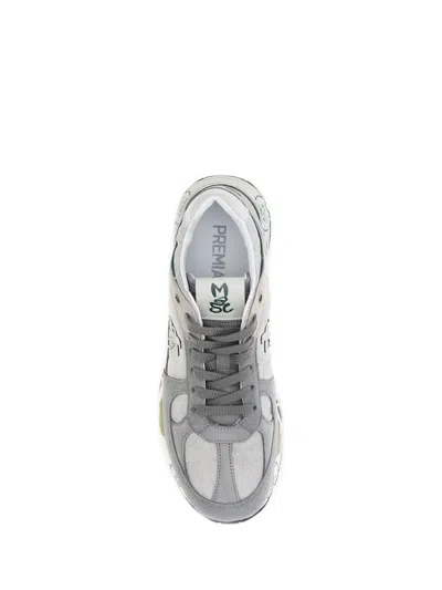 Premiata Low-profile Sneakers With Artistic Graphic Elements In Multi