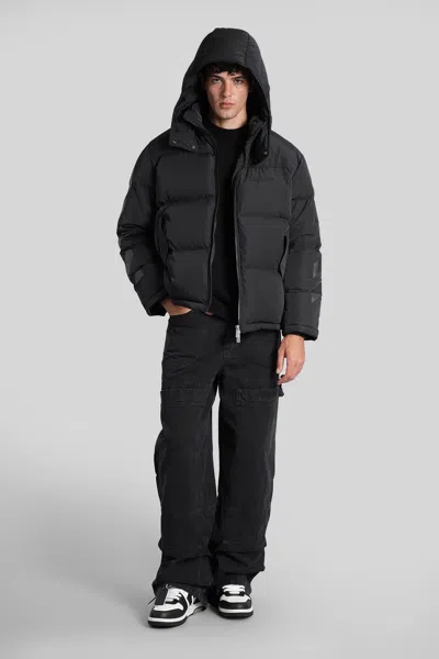 Off-white Diagonal Arrow Down Jacket In Black