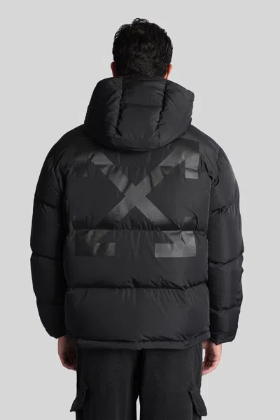 Off-white Diagonal Arrow Down Jacket In Black