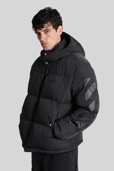 Off-white Diagonal Arrow Down Jacket In Black