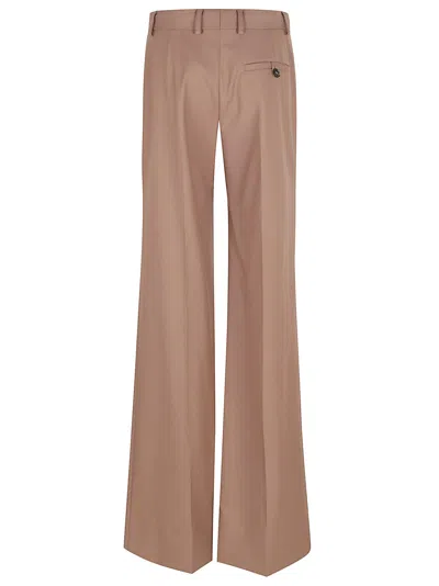 Stella Mccartney Canvas Tailoring Flared Trouser In Brown