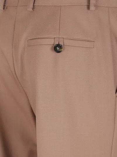 Stella Mccartney Canvas Tailoring Flared Trouser In Brown