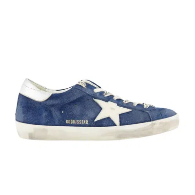 Pre-owned Golden Goose Superstar 'aviator Blue Cream Silver' | Men's Size 42