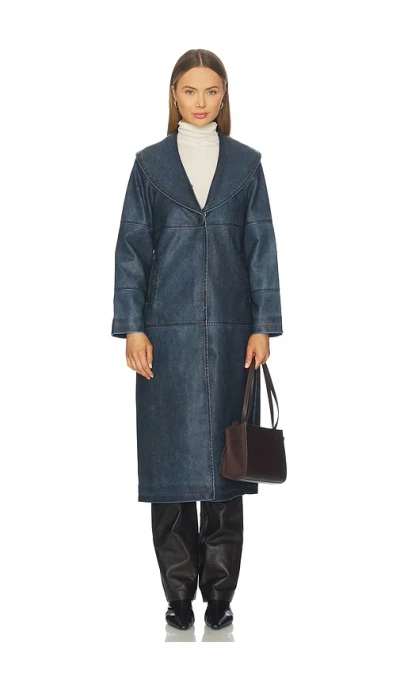 Unreal Fur Imagination Coat In Blue