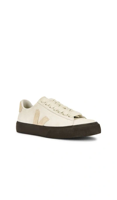 Veja Womens Campo Bold Suede Sneakers In White