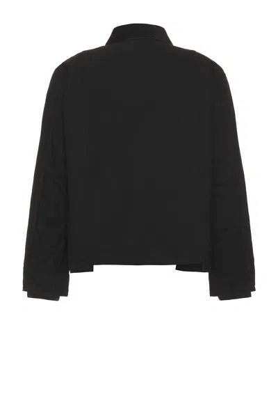 Sacai Carhartt Wip Washed Duck Puffer Jacket In Black