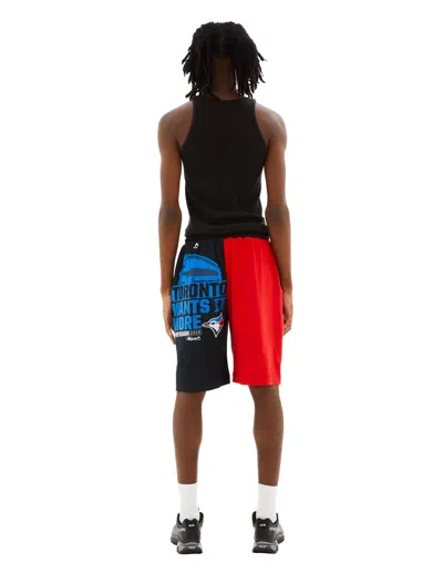 Marine Serre Regenerated Graphic T-shirt Bermudas In Black