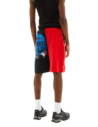 Marine Serre Regenerated Graphic T-shirt Bermudas In Black