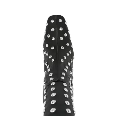 Coperni Studded Bridge Stretch Boots In Animal Print
