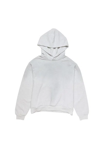 Acne Studios Melange Hoodie Logo Ci0159co R 92h In White