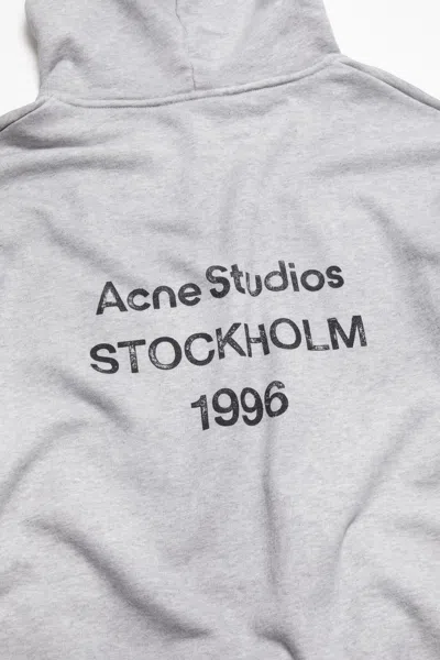 Acne Studios Melange Hoodie Logo Ci0159co R 92h In White