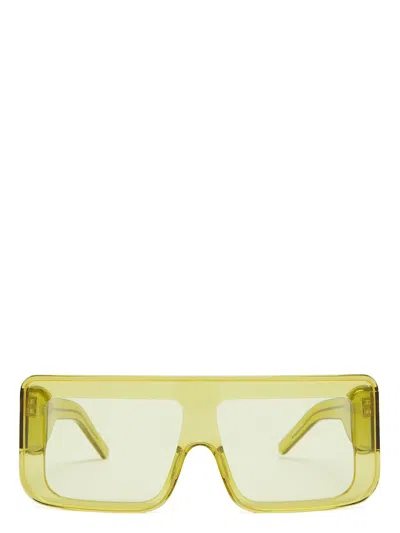Rick Owens Drkshdw Documenta Sunglasses In Yellow