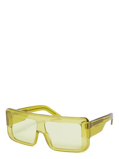 Rick Owens Drkshdw Documenta Sunglasses In Yellow