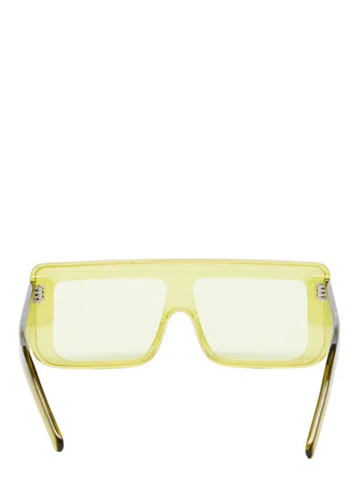 Rick Owens Drkshdw Documenta Sunglasses In Yellow