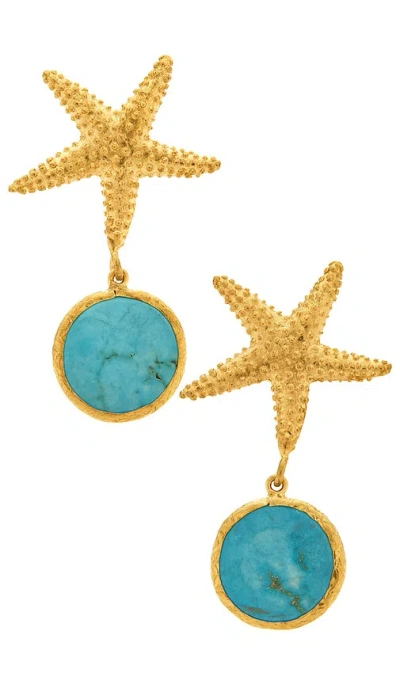 Maison Irem Hängeohrringe Seastar In Gold