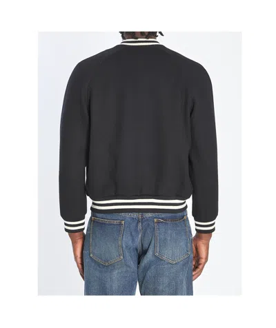 Celine Men Triomphe Teddy Lined Jacket In Black