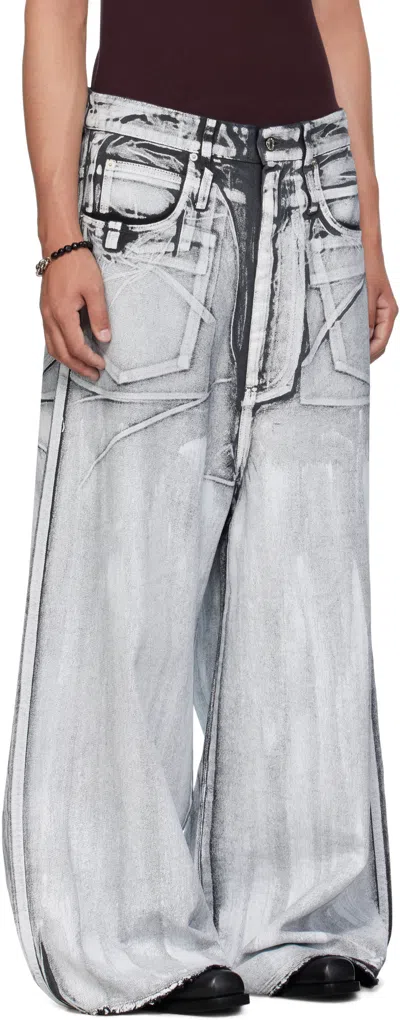 Lu'u Dan Radiation Dumpster Jeans In Gray