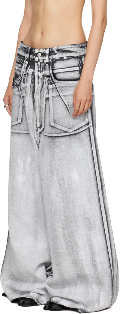 Lu'u Dan Radiation Dumpster Jeans In Gray