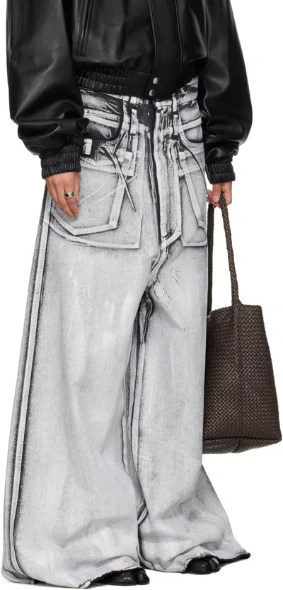 Lu'u Dan Radiation Dumpster Jeans In Gray