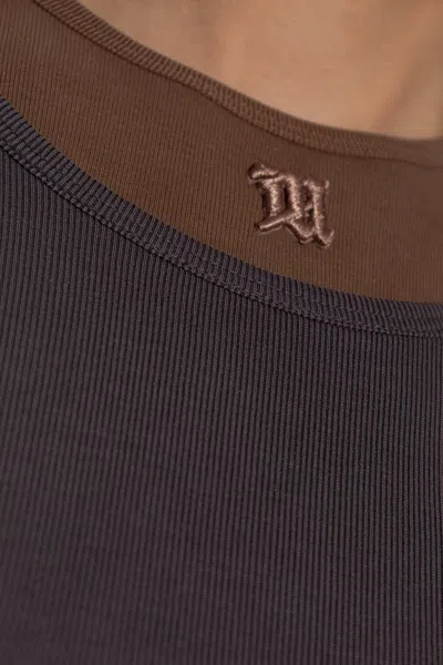 Misbhv Double-layer Color-block T-shirt In Multi