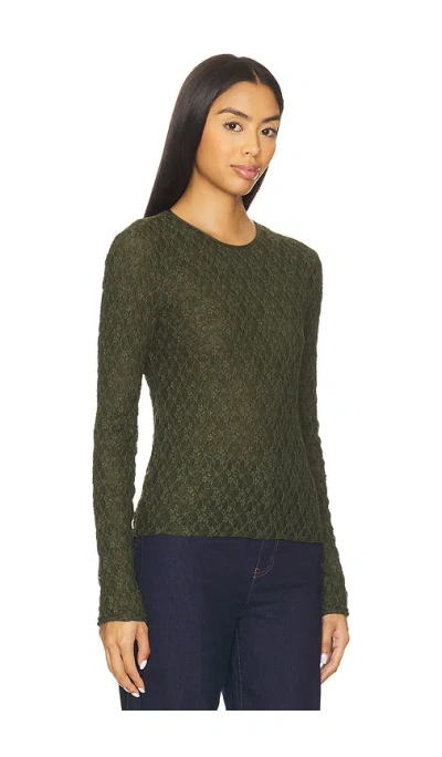Rag & Bone Langarm-oberteil Ellie In Green