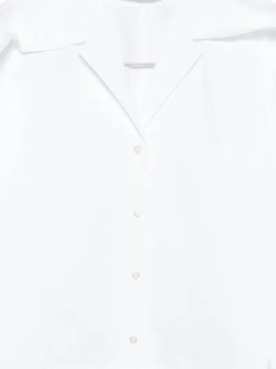 Séfr Arc Shirt In White Cotton In White