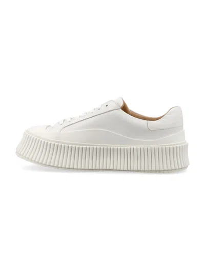 Jil Sander Vulcanized Sole Sneakers In White